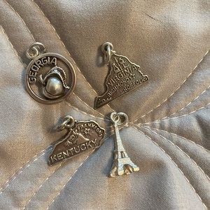 Sterling silver charms lot